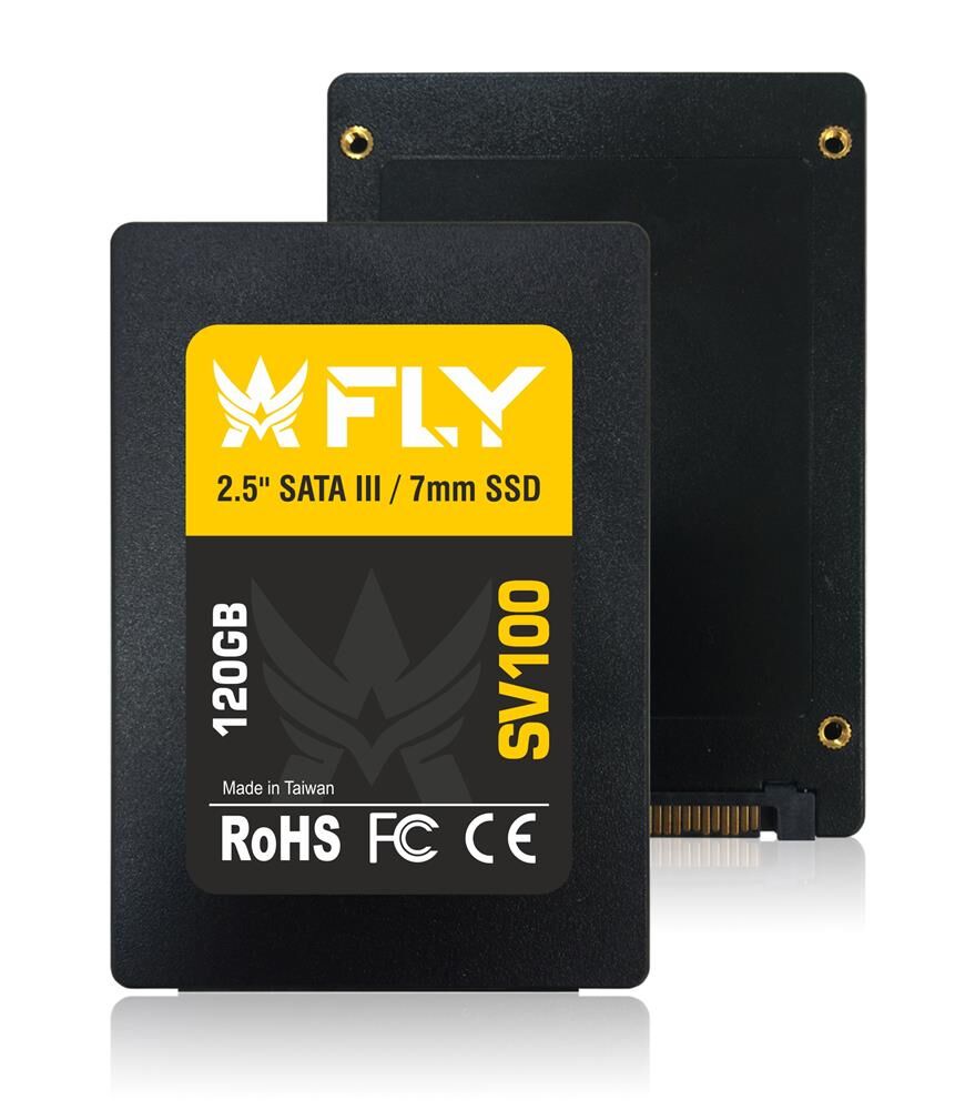 Fly 120GB 2.5'' SV100 SATA-3 3D SSD 560-540MB-sn 2Y Ssd Harddisk