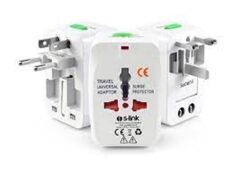 S-link SLX-WTA03 Beyaz Universal Seyahat Adaptoru ( Tüm Ülkeler İçin Uygun Priz)