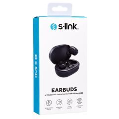 S-link SL-TWS05 Siyah Mobil Telefon Uyumlu Bluetooth TWS Mikrofonlu Kulaklık