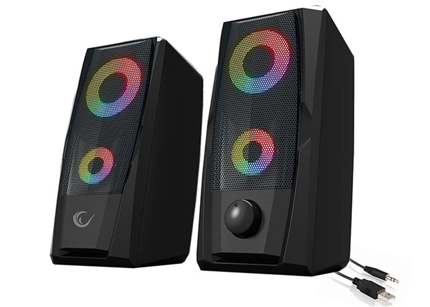 Rampage RMS-X9 2.0 RGB Işıklı Multimedia 5V 30dB Gaming Oyuncu Speaker