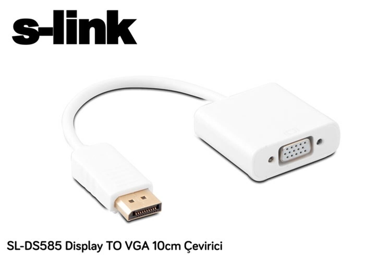 S-link SL-DS585 Display Erkek To Vga Dişi Çevirici