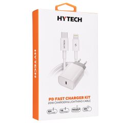 Hytech HY-XE40PD PD Kablo Seti 1PD 20W Hızlı Ev Şarj Adaptör