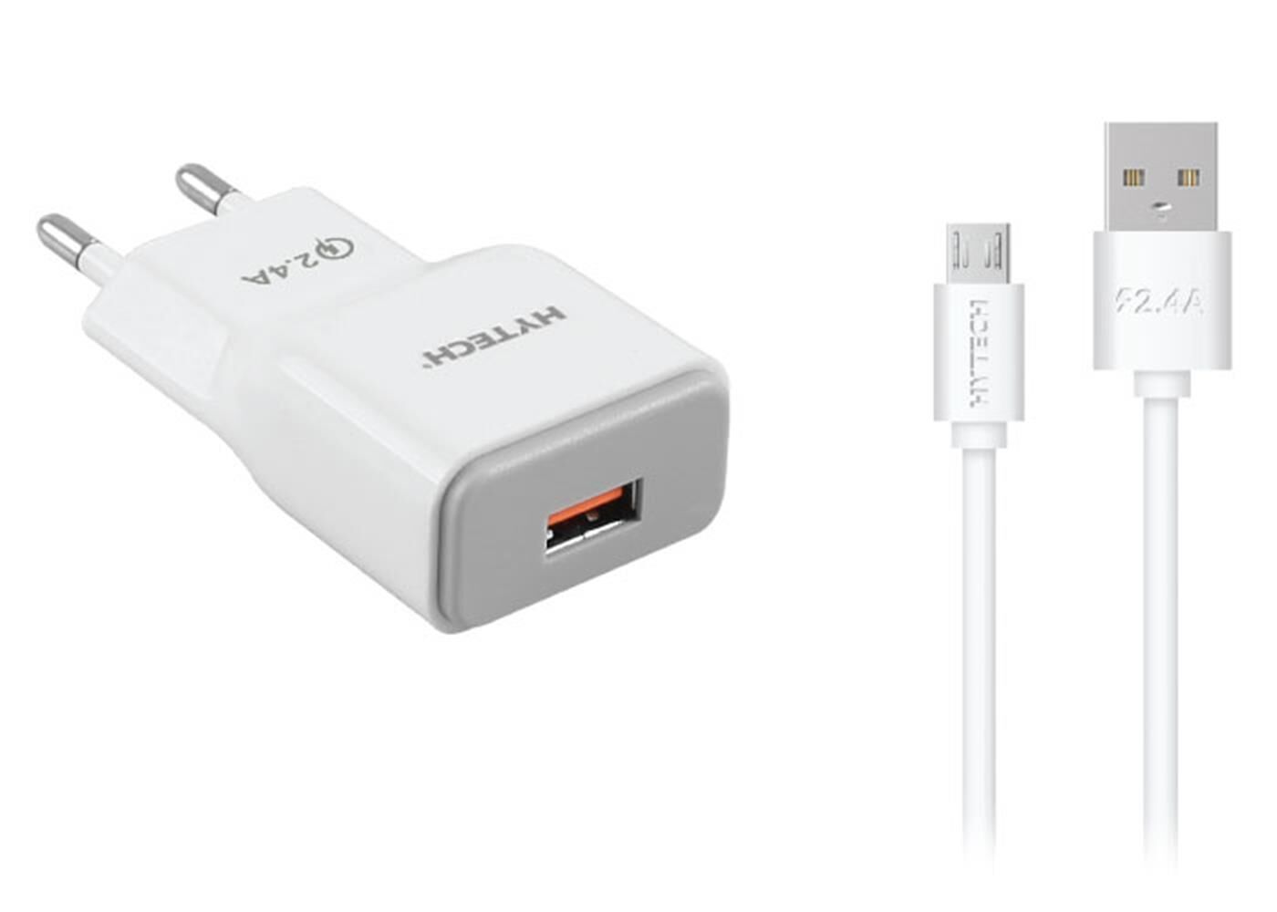 Hytech HY-XQ30 Micro Usb QC 2.0 Quick Charge 2.1A 5V-9V-12V Kablo + Ev Şarj Adaptör