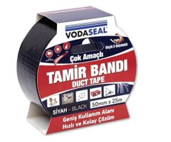 Vodaseal Tamir Bandı 50mmX25m Siyah Bant