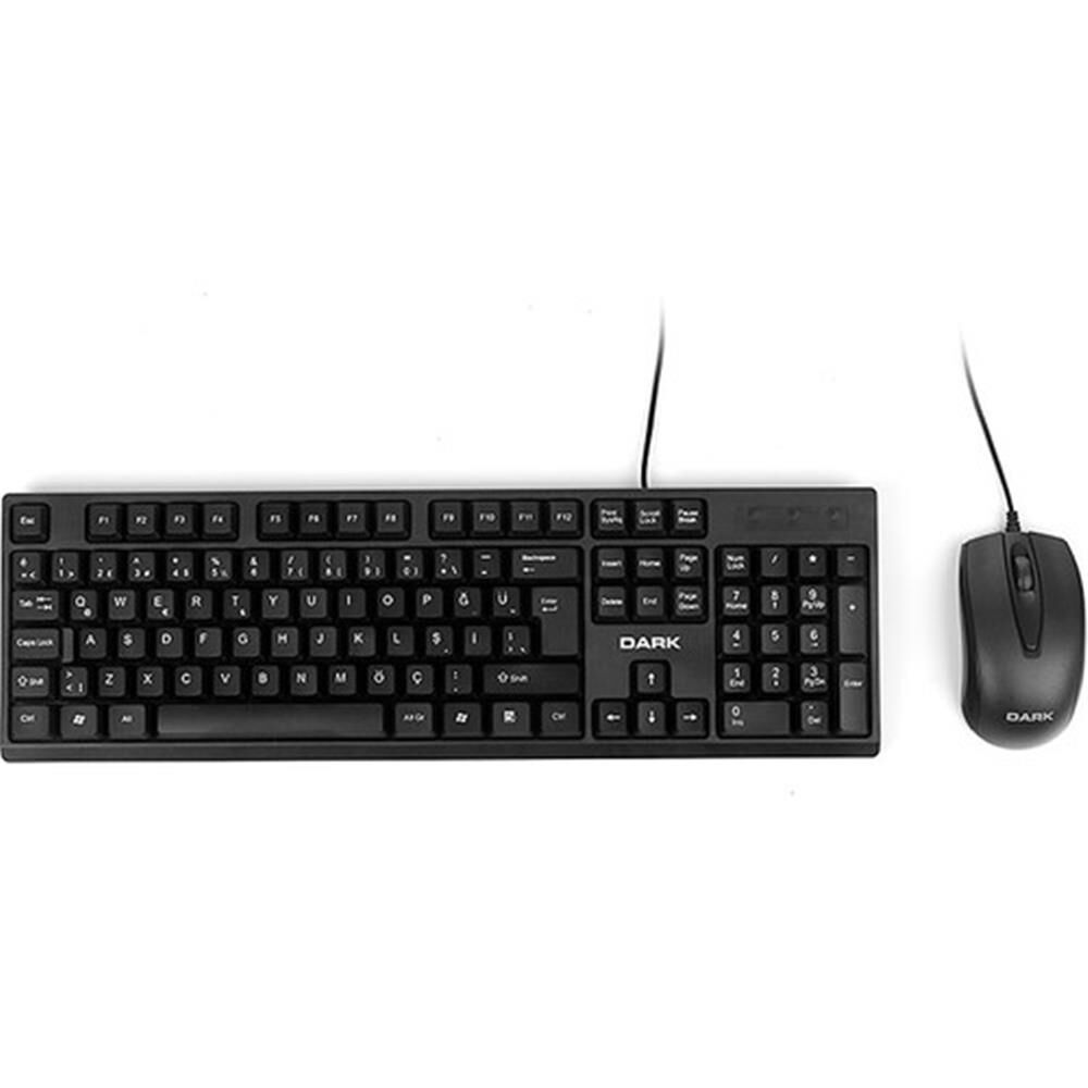 Dark DK-AC-KM1010  Türkçe Q Kablolu Ofis Klavye & Mouse Set