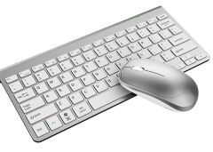 Everest KB-BT72 ELITE Silver Metalik Bluetooth Kablosuz Q Klavye + Mouse Set