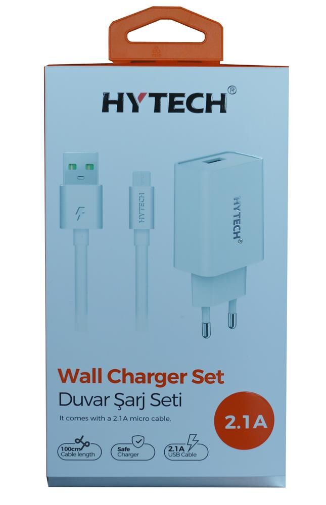 Hytech HY-XE21 5v 2.1a Micro Usb Kablolu  Ev Şarj Adaptörü