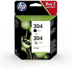 HP 304 Black-Color Siyah-Renkli Multi Paket 3JB05AE