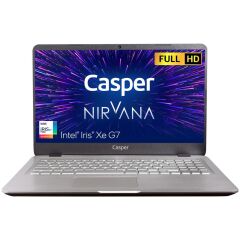 Casper Nirvana S500.1165-BV00X-G-F i7 1165G7 16GB 500GB M.2 SSD Freedos FHD 15.6'' Notebook