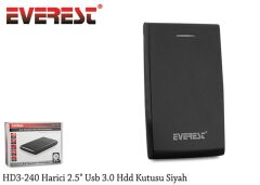 Everest HD3-240 Harici 2.5'' Usb 3.0 Hdd Kutu Siyah