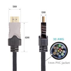 Vcom CG510-3.0 Siyah 3.0MT 1.4V Hdmi-M-Hdmi-M Kablo