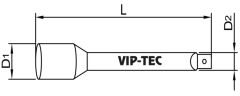 Vıp-tec 1-4'' Uzun Uzatma 100MM VT114003