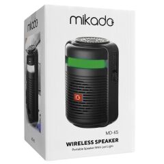 Mikado MD-K5 Bluetooth-Usb -Aux -TF Card 3.7V 1200mAh Led Işıklı Taşınabilir Speaker