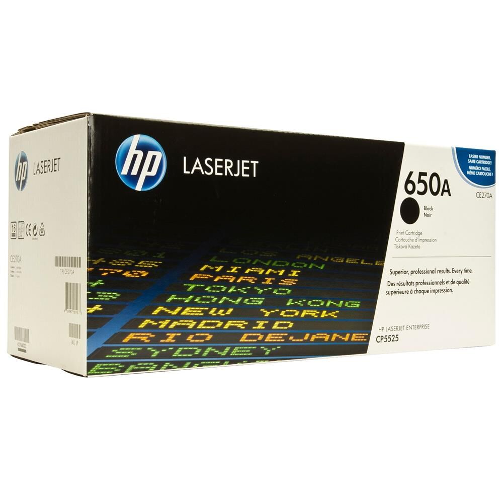 HP 650A Black Siyah 13.000 Sayfa Toner CE270A