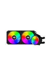 PowerBoost NOBLE 240 Rainbow Fanlı 240mm (LGA1700-AM4-AM5) Uyumlu Sıvı Soğutma Sistemi (Siyah