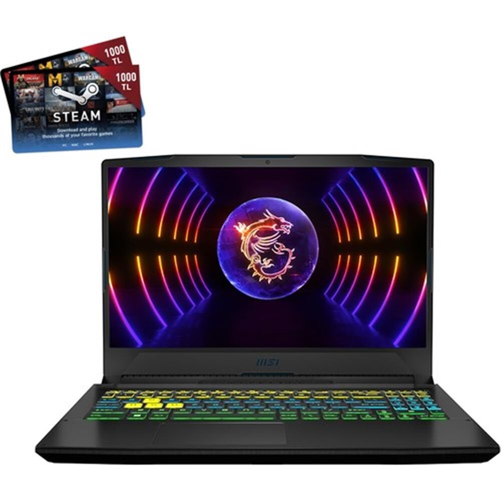 Msi Crosshaır 15 C12VE-409XTR İ7 12650H 16Gb 512Gb Rtx4050 Freedos 15.6'' Fhd 240Hz Notebook