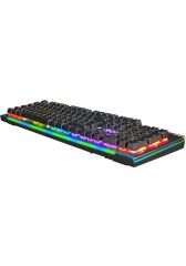 GameBooster G906B Spectrum Rainbow Aydınlatmalı Bileklikli Mekanik Oyun Klavyesi