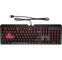 HP 6YW75AA OMEN Encoder Kahverengi Cherry MX Mekanik Anahtarlı Oyuncu Klavyesi Türkçe - Siyah