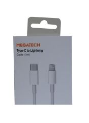 Megatech MT-D3L-T 1mt Usb Type-C to Lightning  Şarj ve Data Kablosu