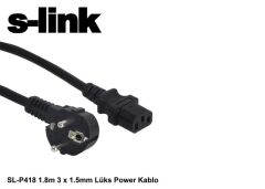 S-link SL-P418 1.8m 3 x 1.5mm Lüks Power Kablo