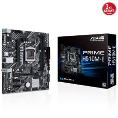 Asus Prime H510M-E 11.Nesil 3200(OC) Ddr4 64GB Soket LGA1200 M.2 Vga Hdmi Dp Matx Anakart