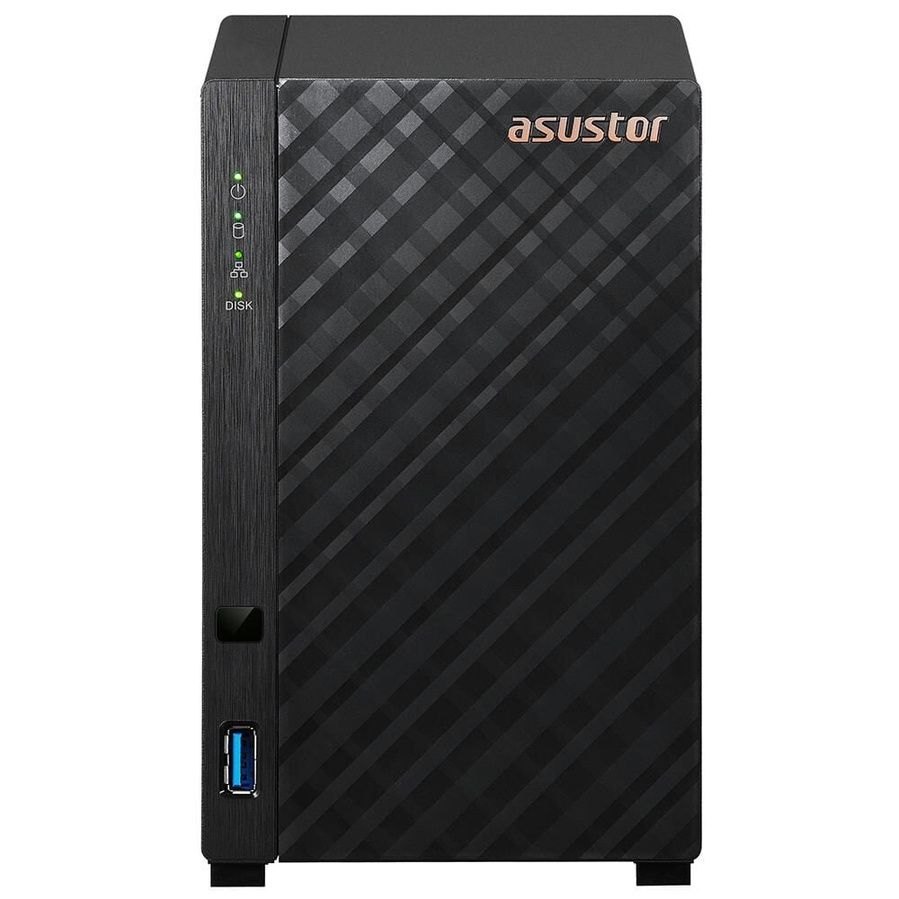 ASUSTOR AS1102T REALTEK RTD1296 2 DİSK YUVASI NAS(2X18TB DESTEĞİ) 1GB DDR4 2.5 GBE X 1 USB 3.2 X 2