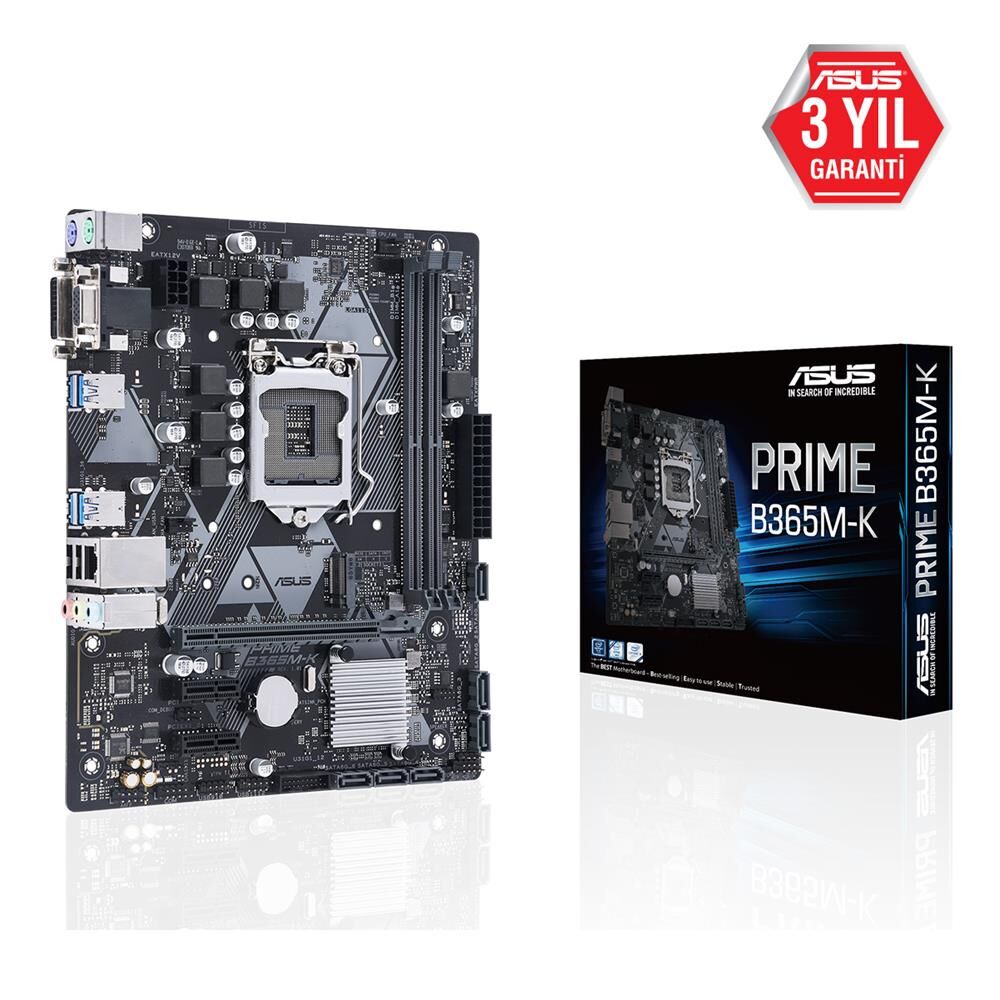 Asus Prime B365M-K Intel B365 Soket 8.-9. Nesil 11 Anakart