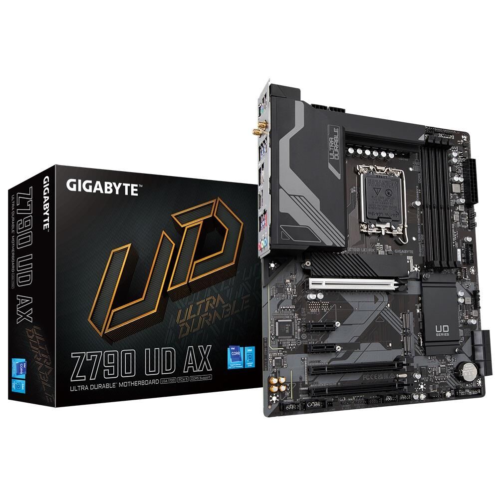 Gigabyte Z790 UD AX INTEL LGA 1700 DDR5 7600(OC)MHz ATX Gaming (Oyuncu) Anakart