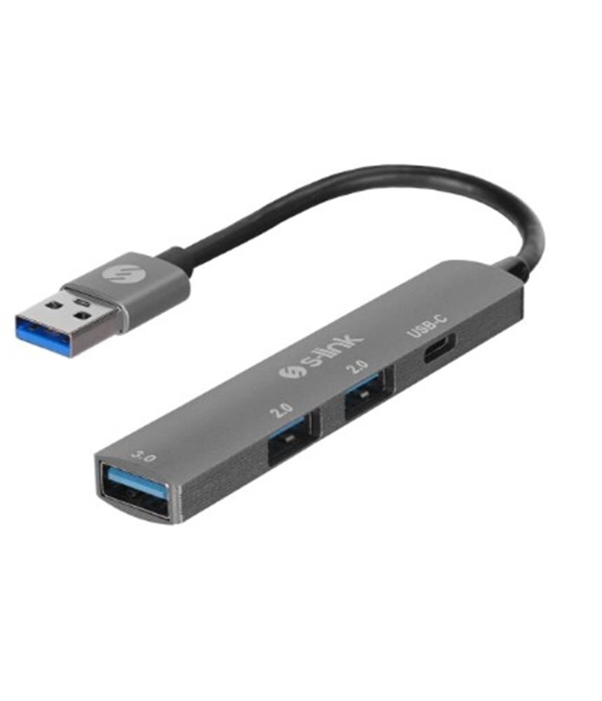 S-link SW-U322 2-USB2.0, 1-USB3.0, 1-Type-C Type-C Metal USB Hub