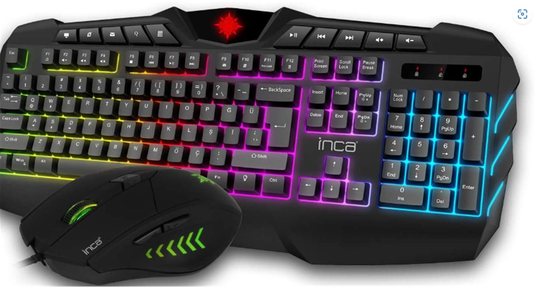 INCA IKG-313 RUTHLESS  RAINBOW EFECT GAMING SET