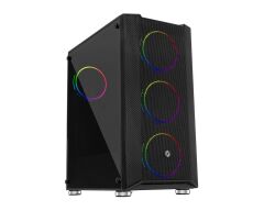 Frisby FC-9405G PANDA Gaming Kasa (Double Slim Ring RGB Fan + 650W 80+)