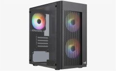 Aerocool-AE HEXFR 500 Hexform 500W 3x120mm FRGB USB 3.0 Mini Tower Kasa