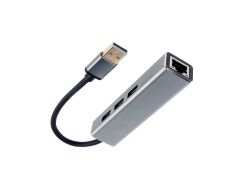 Vcom DH312A Usb 3.0 To USB3.0-3+RJ45 Çoklayıcı