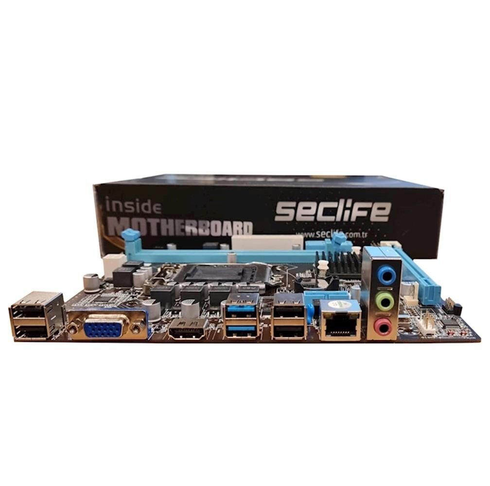 Seclife H110NEL DDR4 S+V+L 1151P (mATX) Anakart (6.Nesil - 7.Nesil)