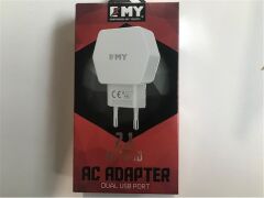 Emy My-261 2.1Mah  2Usb Ev Şarj Kafa