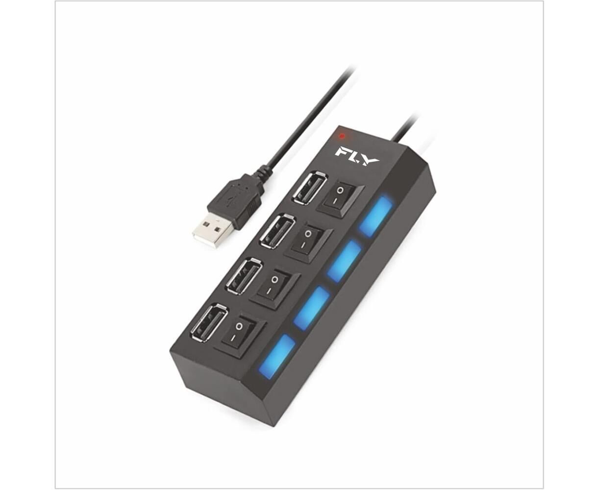 Fly 3407-01 4Port 2.0 Usb Çoklayıcı Hub 0,50Cm