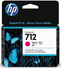 HP 712 Magenta Kırmızı 29ML Plotter Kartuşu 3ED68A