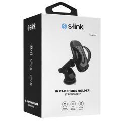 S-link SL-AT45 Vantuz + Braketi 360 Derece Siyah-Gri Telefon Tutucu