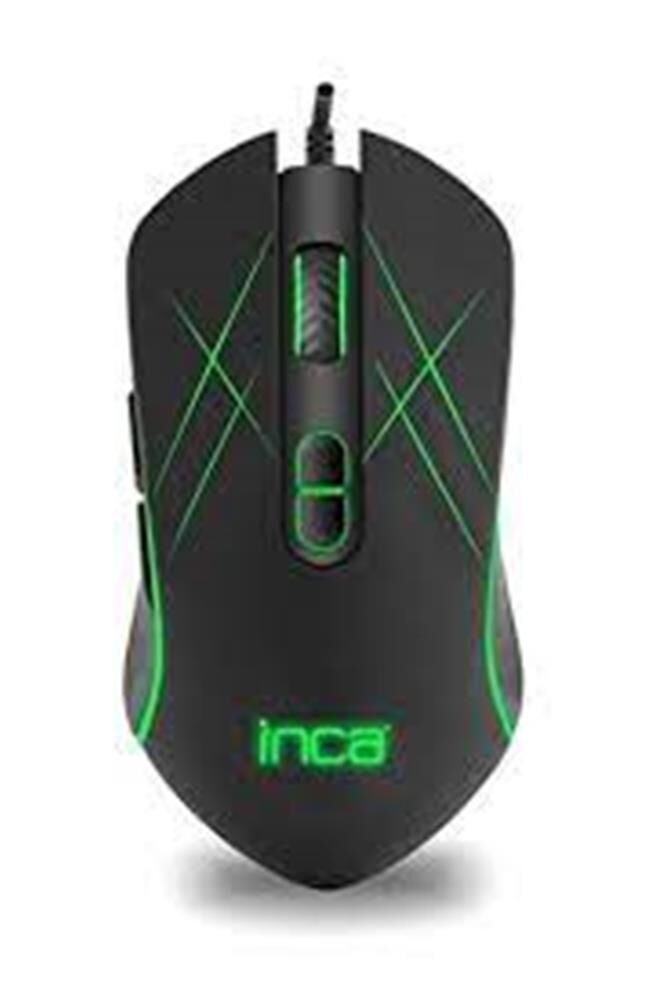 Inca CHASCA Img-039t 3200Dpı  Örgülü 6 Led RGB SOFTWEAR- SİLENT Gaming Mouse (1,65Mt Örgülü Kablo)