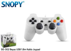 Snopy SG-302 Beyaz USB 1.8m Kablo Joypad