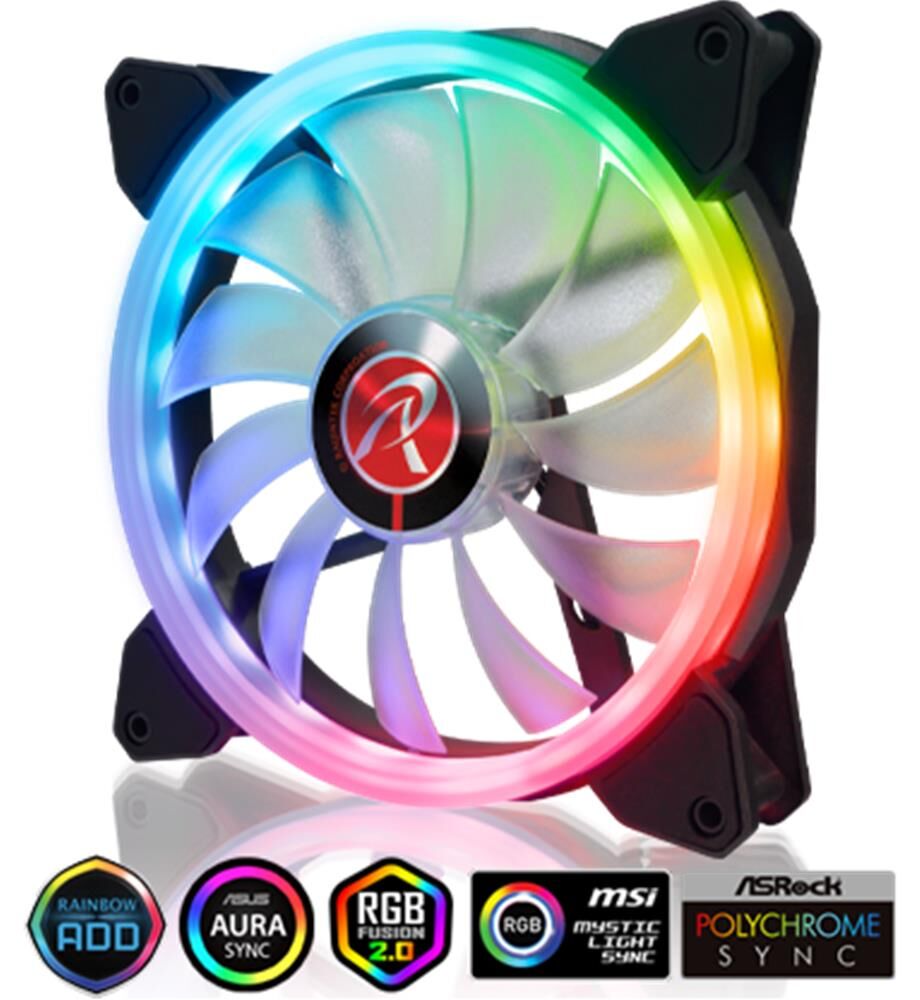 Raijintek IRIS 14 RBW ADD 2 2 Adet Adreslenebilir ARGB LED Kasa Fanı Seti