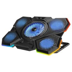 Addison Rampage AD-RC13 BELLATRIX Siyah 5 Fan 2 USB RGB Işıklı 15''-17'' Notebook Soğutucu Stand