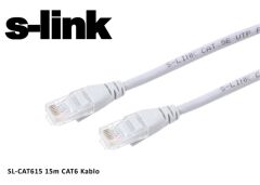 S-link sl-cat615 Cat6 15mt Gri Utp Patch Kablo