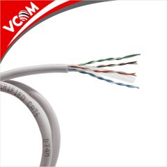 Vcom NC614-305 Utp Cat6 23 AWG 0.57CCA 305MT Gri Kablo