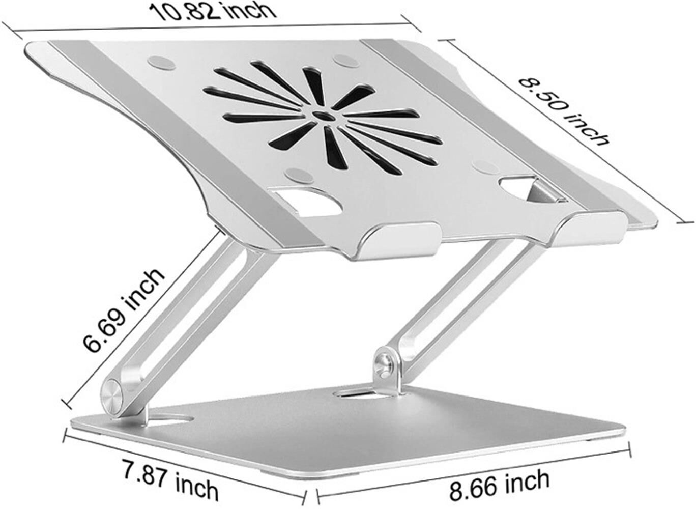 Daytona  Dyt-804 Silver Alüminyum Usb Fanlı Ayarlanabilir Tablet Stand