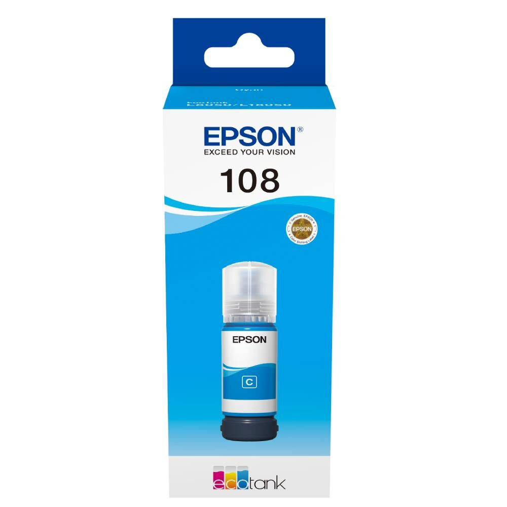 Epson T09C2 108 Cyan Mavi Şişe Mürekkep T09C24A L18050-L8050