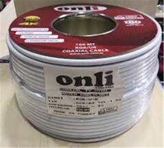 Onli RG6-U6 64 Tel 1,02 CCS-AL 100 metre Anten Uydu Kablosu