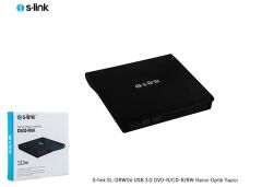 S-link SL-DRW06 USB 3.0 DVD-R-CD-R-RW- Dvd-Rw Ultra Slim Harici Optik Yazıcı Siyah