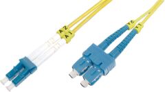 Beek LC-SC Fiber Optik Patch Kablo, 9-125 µ, Singlemode, 3.0mm, Duplex, OS2, LSZH, 5 metre 2932-05