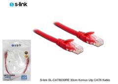 S-link SL-CAT6030RE 30cm Kırmızı Utp CAT6 Kablo